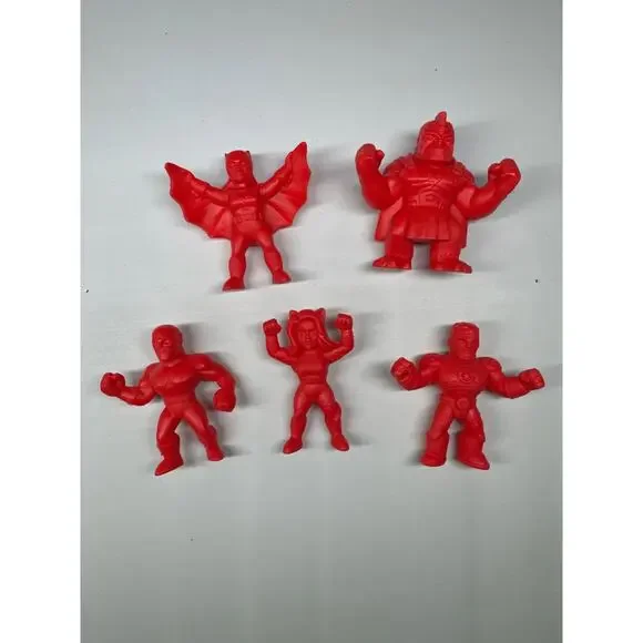 5 Wendy's Kids Meal Toys DC Super Heroes Mini Figures Red - Picture 1 of 8